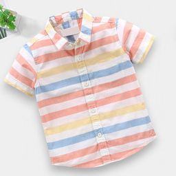 BAESD Boys Pack Of 2 Classic Striped Cotton Casual Shirt-image-50