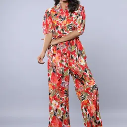 JISORA Floral Printed Pure Cotton Top With Trouser-picture-42