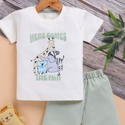 Toonyport Boys Pure Cotton T-shirt With Shorts-image-48