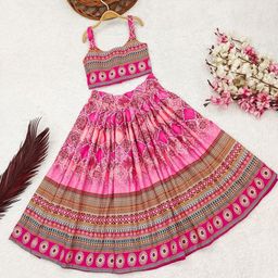 Shoryam Fashion Girls Viscose Rayon Ready to Wear Lehenga Choli-image-106