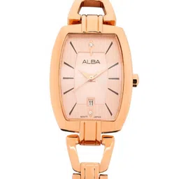 Alba Women Embellished Dial & Bracelet Style Straps Analogue Motion Powered Watch AH7AU4X1-image-82