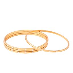 NVR Set of 4 Gold-Plated Cubic Zirconia Studded Bangles image 3
