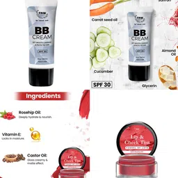 TNW the natural wash Set of BB Cream 30g & Lip & Cheek Tint 5g image 2