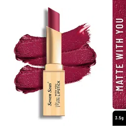 Seven Seas Matte With You Long Lasting & Hydrating Lipstick - Red Devil 15 image 2