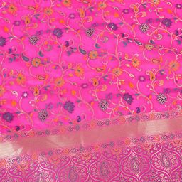 MUFFLY Woven Design Dupatta with Zari image 2