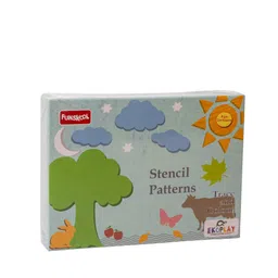Funskool Multicoloured Wooden Stencil Patterns image 3