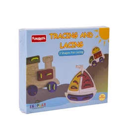 Funskool Multicoloured Lacing Pattern Wooden Puzzle image 2