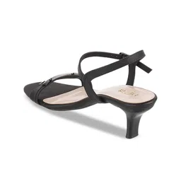 Metro Textured Open Toe Kitten Heels image 3