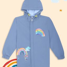 HOUSE OF VEDAS Kids Printed Waterproof Hooded Rain Jacket-12