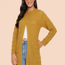 CLAPTON Self Design Woollen Cardigan-48