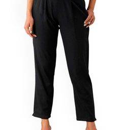 IB STYLES Women Relaxed Mid Rise Straight Fit Cigarette Trousers-image-58