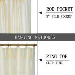 Soumya Cream-Coloured Set of 2 Sheer Window Curtain image 4