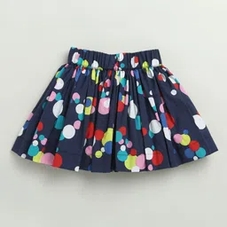 ZIP ZAP ZOOP Girls Printed Cotton Flared Knee Length Skirt-image-26