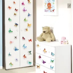 INDIAN ROYALS Set Of 21 Printed 3D Butterfly Wall Sticker Sheet-image-23