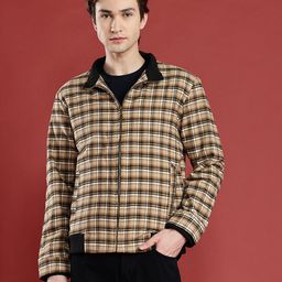 Leather Retail Men Checked Woollen Lightweight Tweed Tailored Jacket-picture-28
