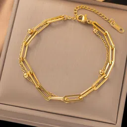 MYKI Women Gold-Plated Wraparound Bracelet-39
