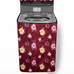 The Furnishing Tree Washing Machine Cover Floral Red Compatible for Samsung 6.2 Kg Fully-Automatic-image-26