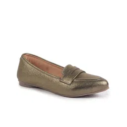 FAUSTO Women Textured PU Loafers-picture-37