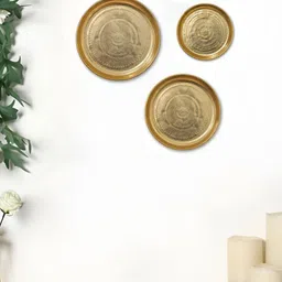 BEHOMA 3-Pcs Embossed Round Anti-Slip Wall Plates-2