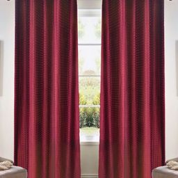 Kanodia Poly Fab Maroon 2 Pieces Room Darkening Door Curtain-image-69