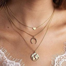 Arzonai Gold-Toned Metal Necklace-picture-48