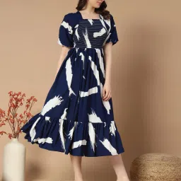 Printed Crepe Stitched Anarkali Gown-image-34