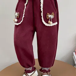 LULU & SKY Girls Tapered Fit Joggers Trousers-image-1