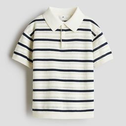 H&M Cotton-Knit Polo Shirt-image-103
