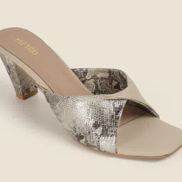 Metro Printed Block Mules image 5