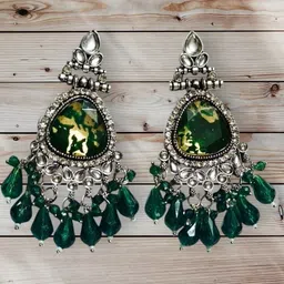Anouk Artificial Stones Studded And Beaded Contemporary Drop Earrings-20