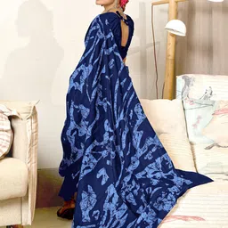 KALINI Abstract Printed Block Print Saree image 3