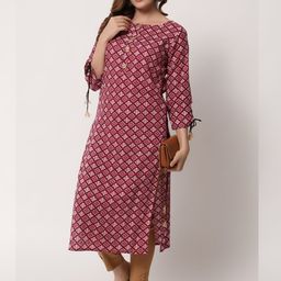 HERE&NOW Paisley Printed Straight Kurta-picture-47