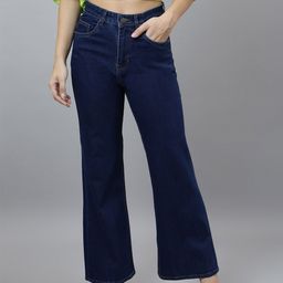 Mast & Harbour Women Wide Leg High-Rise Stretchable Jeans-picture-46