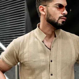Maniac Men Comfort Slim Fit Opaque Casual Shirt-image-41
