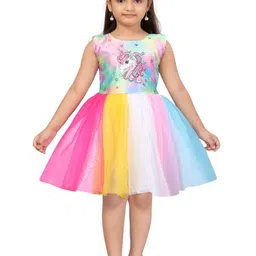 HERE&NOW Floral Print Net Fit & Flare Dress-image-44