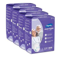Dignity Set Of 4 Overnight Tape Style Adult Diapers - L - 10Pcs Each-image-128