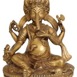 Exotic India Gold-Toned Religious Idol Showpiece-image-8