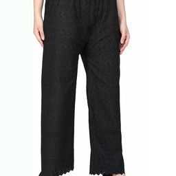 PINOVO Women Embroidered Black Trousers-picture-14