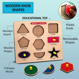 shalafi Sorting Stacking Blocks Learn Early Geometric Shapes&Parts Of Body Matching Toys image 2