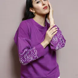 Athena Women Embroidered Sweatshirt-image-78
