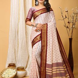 VEECHIS Ethnic Motifs Printed Woven Design Zari Saree-picture-21