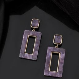 Silvermerc Designs Gold-Plated Geometric Shaped Artificial Stones Studs Earrings-image-41
