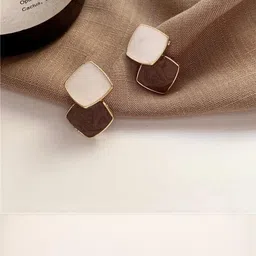 Adornity Women Brown Earrings-picture-0