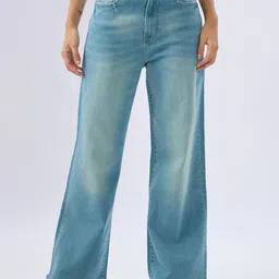 SPYKAR Women Cotton Wide Leg Jeans-picture-12