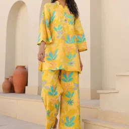 all about you Printed Top With Trousers Co-Ords-image-66