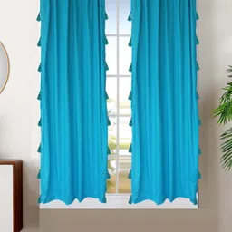 Dekor World Multicoloured Set of 2 Sheer Window Curtain-18