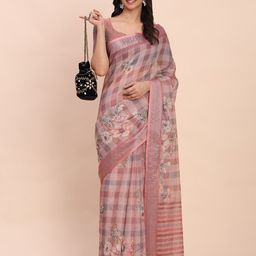 Astita Floral Printed Zari Saree-picture-26