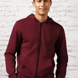 Parona Men Hooded Solid Bomber Jacket-picture-6