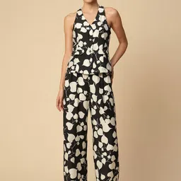 Chemistry Printed Coat & Trousers Co-Ord Set-24
