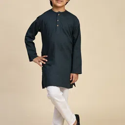 YK Boys Regular Pure Cotton Kurta with Pyjamas-image-52